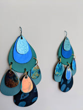 Load image into Gallery viewer, Moon Dancer Leather Statement Earrings
