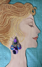 Load image into Gallery viewer, Mystic Night Leather Statement Earrings
