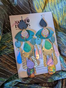 Goddess of the Waves Statement Earrings