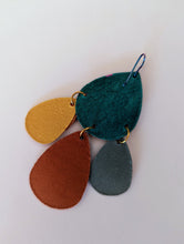 Load image into Gallery viewer, Carnival Queen Leather Statement Earrings

