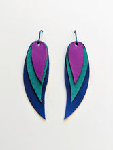 Load image into Gallery viewer, Love Midnight Leather Earrings
