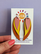 Load image into Gallery viewer, Sun Kissed Leather Earrings
