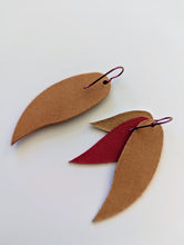 Load image into Gallery viewer, Morning Mist Leather Earrings
