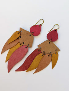 Sing for Me Leather Statement Earrings
