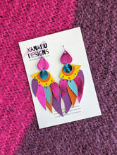 Load image into Gallery viewer, Flock With Me Leather Statement Earrings

