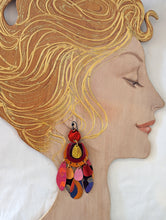 Load image into Gallery viewer, Joyful Heart Leather Statement Earrings
