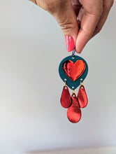Load image into Gallery viewer, Amour Sweetheart Leather Earrings

