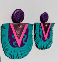 Load image into Gallery viewer, Xanadu Shield Maiden Statement Earrings
