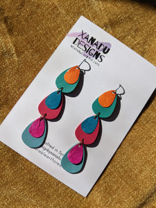 Colour Hoppers Statement Earrings - Sunset