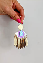 Load image into Gallery viewer, Eye of the Mercurial Goddess Statement Earrings - Blue
