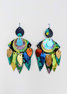 Eyes of the Forest Goddess Statement Earrings