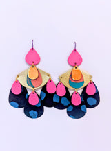 Load image into Gallery viewer, Peony Nights Statement Earrings
