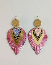 Load image into Gallery viewer, Pleasure Queen Leather Statement Earrings
