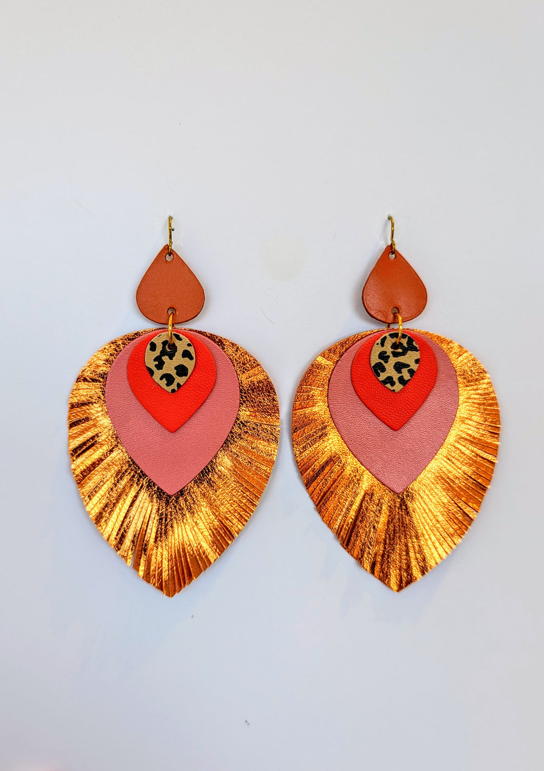 Show Queen Leather Statement Earrings