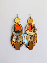 Load image into Gallery viewer, Golden Incarnation Statement Earrings
