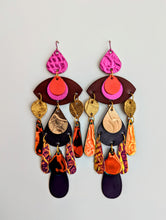 Load image into Gallery viewer, Goddess of the Flame Statement Earrings
