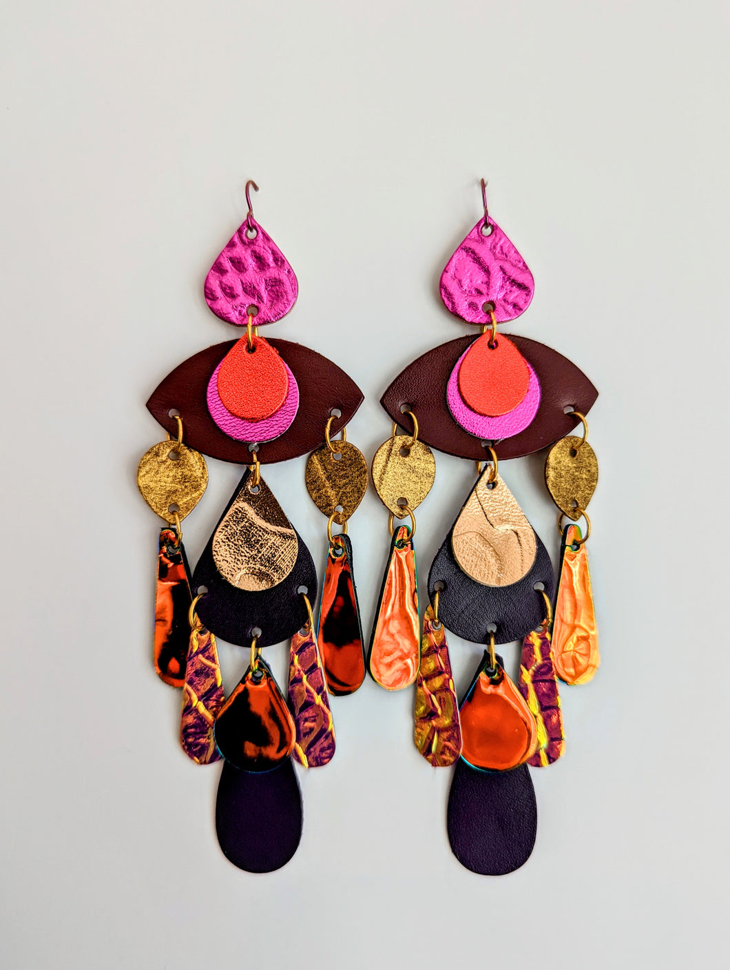 Goddess of the Flame Statement Earrings