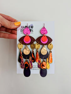 Goddess of the Flame Statement Earrings