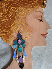 Load image into Gallery viewer, Goddess of the Waves Statement Earrings
