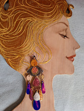 Load image into Gallery viewer, Goddess of the Stars Statement Earrings
