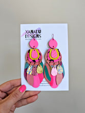 Load image into Gallery viewer, Better than Barbie Leather Statement Earrings

