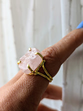 Load image into Gallery viewer, Love Child Rose Quartz Dress Ring
