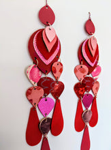 Load image into Gallery viewer, Strawberry Shortcake Leather Statement Earrings
